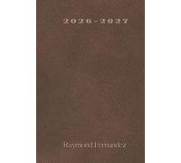 18-Month Gratitude Planner with Scriptures Titled "2026 - 2027", Minimalist Style,: 6 x 9 Inch, Soft Matte-Finish, Dark Brown Leather-Look, Cream Paper Interior