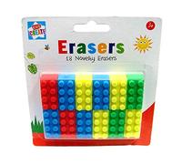 18 Novelty Lego Brick Erasers