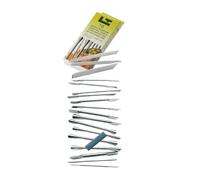 18 outils + pierre à affuter