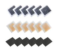 18-Pack Complete Cat Fountain Filter Set: 6 Resin + 6 Carbon + 6 Foam Sponges with Opening Tool, Compatible with Pet Water Fountain (Model B0FCYBHS61)