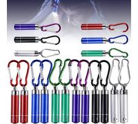 18 Pack Mini Keychain Flashlights For Kids With Batteries, Colorful Aluminum Keychain, Mini Flashlight For Kids, Small Gift For Outdoor, Camping