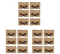 18 paires de lunettes 3D pour Cardboard V2 VR (smartphone de 4,5 à 6 pouces) + bandeau