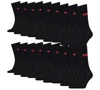 18 Pairs of Levis 168SF Regular Cut Unisex Socks Sneaker Socks Stockings 903052001, Farben:884 - jet black, Socken & Strümpfe:43-46