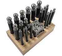 18 PC DOMING Bloc et ensemble de Punch en acier Dapping Craft Outil de travail en métal
