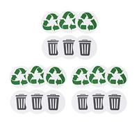18 pc étiquette Recyclable Recycle Recycle étanche Maison étiquette extérieure