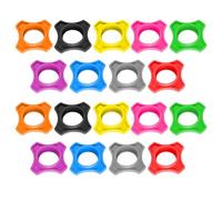 18 Pcs Anneau de Protection en Silicone Antidérapant | Installation Facile, Organisation par Couleur, Accès aux Boutons L’alimentation, Salle de Réunion et Discours