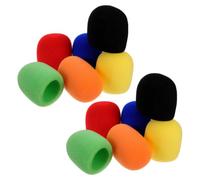 18 Pcs Bonnette Anti-vent en Mousse Épaisse, du Souffle | Adaptabilité Élevée, Protection Pratique, pour Salles de Conférence et Ktv, Accessoire en Mousse