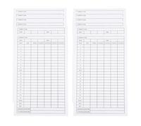 18 Pcs Carte de Score de Golf en Papier Couché pour Quatre Joueurs | Suivi Multi-joueurs Précis, pour Golfeurs et Ligues, Compatible Porte-cartes et Crayons, Practice