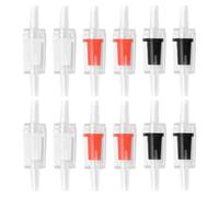 18 Pcs Clapet Anti-retour pour Aquarium, Valve Unidirectionnelle ABS | Installation en Ligne, Stabilité Fiable, pour Régulateur Co2 et Lignes D’injection, Sécurité en Situation Couleur Aléatoire