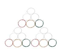 18 Pcs Colorées Cordes Remplacement Rapide Nylon, pour Guitare Classique | Surface Finement Polie, Identification Facilitée, Réponse Sensible, Glissements Fluides, Accessoire Musical pour Garçon Fille