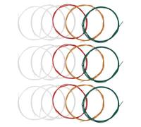 18 Pcs Cordes en Nylon pour Guitare Classique Colorées, Remplacement | Toucher Confortable, Réponse Sensible, Surface Finement Polie, des Bruits Indésirables, pour Débutants et Interprètes