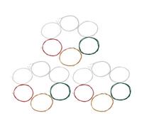 18 Pcs Cordes Nylon Colorées, Remplacement Rapide, Débutants | Surface Finement Polie, Réponse Sensible, Sons Améliorés, Friction Réduite, Installation Aisée pour Interprètes et Apprentis