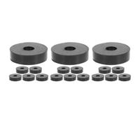18 Pcs Coussinets Isolateurs Anti-vibrations en Caoutchouc et | Amortissement Mécanique, Installation Rapide, Usage Atelier et Industrie, Couleur Noire
