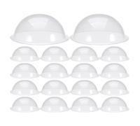18 Pcs Dôme de Boule à Neige en PVC Demi-sphère Décorative