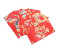 18 Pcs Enveloppes Rouges du Nouvel An Chinois Année du Serpent 2025 | Papier, Grosse Capacité, Usage Polyvalent, pour Présents D'affaires et Célébrations