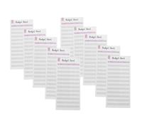 18 Pcs Feuille de Budget Créative en Papier Blanc, Simple | Gestion des Dépenses Transactions, Aide à Prendre de Bonnes Habitudes, Usage Bureau et École