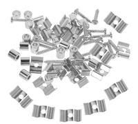 18 Pcs Guide-cordes de Guitare Électrique Vintage en Métal | Guitare Électrique et Acoustique, Réglage Facile, Vis de Montage Incluses, Entretien Courant et Mises à Niveau