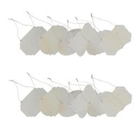 18 Pcs Panneau en Bois Suspendu Inachevé Rectangulaire