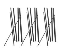 18 Pcs Pièce de Réparation Canne à Pêche en Fibre de Carbone Noire | Réparation Canne à Pêche, Usage Eau Douce et Mer, Connexion Stable, Application