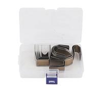 18 pcs Poinçon de Cuir Ensemble de Poinçons Gaufrage en Acier Allié Universel Craftstool Demi-Rond en Forme de C Ensemble d'Outils Complet pour Artisanat
