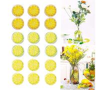 18 pcs Réalistes Artificiels Citron,Citron Artificiel Tranche,Citrons Artificiels,Décoration Imitation Tranche De Citron,Décoration Décoration Fruits,pour Décoration Fête Maison/Accessoires Photo