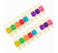 18 Pièce Fusible Voiture Midi à Courant élévé Bolt-on, 32V Mini Fusibles Voiture Auto 20/30/40/50/60/80/100/150/200 A, 20-200A avec Boîtier, Fusible pour Voiture, Camion, Camping-car Engin Agricole