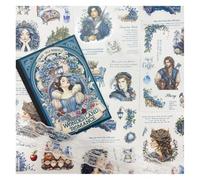 18 Pièce Stickers Scrapbook Stickers Book Kit pour Journaling | Conte de fées Décoratifs Autocollant pour Journaling Accessoires,Album,Cahier,Scrapbooking
