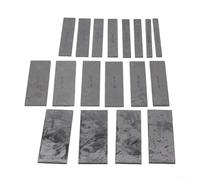 18 pièces 9 paires parallèles pour plaquettes de jauge, blocs en alliage d'acier pour étau de machine, tours, fraisage CNC avec boîte de rangement et dimensions en relief