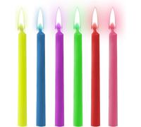 18 Pièces Bougies D¿Anniversaire À Flamme Colorée, Bougies Anniversaire Enfant, Bougie Magique, Bougie Anniversaire Multicolore, Idéal Pour Les Fêtes D¿Anniversaire, Les Célébrations[Z1501]