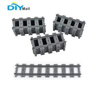 18 pièces City Train pistes droites RC Train chemin de fer route jouets de construction ferroviaire pour EV3 MOC fonction de puissance PF pièces techniques