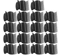 18 Pièces Clips de Rouleau Chaud Remplacement de Clips de Griffe de Bigoudi en Plastique Pinces à Rouleaux pour Petits, Moyens, Grands et Gros Rouleaux (Noir)