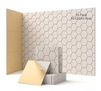 18 pièces de panneaux acoustiques autocollants, absorbeurs de son, 30x30x0,9 cm, isolation acoustique pour mur, porte, plafond, panneaux acoustiques pour décoration de salle de jeux vidéo, bureaux
