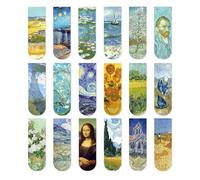 18 Pièces De Signets Magnétiques Artistiques, Creative Aesthetic Oil Painting Wearch Marks, Student Book Accessoires, Petits Cadeaux Pour Les Lecteurs Intéressants.