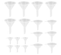 18 Pièces Ensemble Entonnoirs, Petits Entonnoirs en Plastique, Mini Entonnoirs, Entonnoirs Transparents de Voyage pour Huile Essentielle de Dépôt de Bouteille, Parfum, Bouteilles de Laboratoire