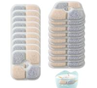 18 Pièces Filtre Fontaine Eau Chat, Chat Filtres de Rechange pour Fontaine à Eau Filtre, Filtre de Fontaine pour Chats avec 2 Tuyaux, Système de Triple Filtration avec Résine et Charbon Actif