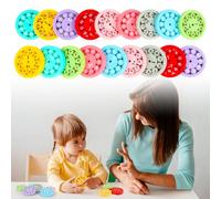 18 Pièces Math Fidget Spinners Kit, Hand Spinner Sensoriel, Addition et soustraction, Multiplication et Division, Jouets éducatifs, Jouets d'apprentissage Interactifs Amusants
