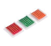18 Pièces Pastels à l'huile Souples Rouge Vert Orange Matériel Souple Crayons Gras pour Artiste Débutant Fournitures d'art Art Supplies Painting Tools