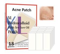 18 Pièces Patchs anti-imperfections,Grands Patch Bouton Acne pour le Visage,Lune Large patchs,Cutanés Couverture Absorbant Les Boutons patch,Pour le visage et le corps,