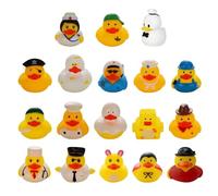 18 Pièces Petits Jouets De Canard Jaune, Mini Canards En Caoutchouc, Canards En Caoutchouc De Décoration De Voiture, Canards En Caoutchouc Flottants, Jouets De Canard En Caoutchouc Mignons