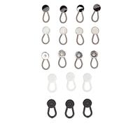 18 Pièces Rallonges de Col, Rallonge de Bouton de Cou, Rallonges de Col de Chemise pour Hommes et Femmes, Rallonge de Bouton de Cou élastique pour Chemise Habillée, Manchette,