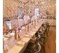 18 pièces - Tourbillons de plafond dorés roses pour fête, décorations en feuille rose à tourbillons pour mariage, anniversaire, remise des diplômes, fête de naissance, décoration de chambre, enterreme