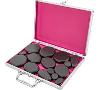 18 pierres de massage Set de pierres chaudes avec boîte chauffante pour spa