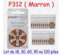 PowerOne 312 : Piles Auditives Sans Mercure
