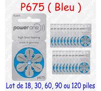 Camelion Piles auditives p675 Power One Zinc-Air 6 pièces