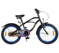 18 Pouces Batman Vélo Enfant Noir 4-7 Ans Vélo Main Et Frein à Rétropédalage