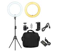 18 Pouces LED Anneau Lumière Dimmable Éclairage Photographique Studio Vidéo Lumière 3200-5600K for Téléphone Maquillage Portrait en Direct pour la Photographie en Studio