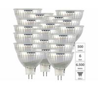 : 18 spots LED GU5.3 - 6 W - 500 lm - Blanc lumière du jour