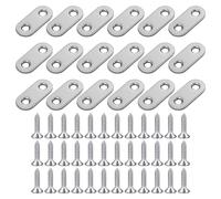 18 Supports D'Armoire Fixes Avec Des Vis, Supports Plats En Métal, Cadre En Bois Brettefix, Connexions D'Armoire, Accessoires De Réparation De Meubles.