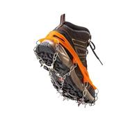 18 Teeth Ice Grips Gripper Winter Anti-Slip Ice Claws Unisex Snow Claw Shoe Covers Climbing Chain Crampons Outdoor Accessories(18 Teeth Orange XL)