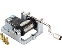 18 Töne Mechanische Musikbox DIY Bewegung Spiel Handkurbelschingungen für Mädchen